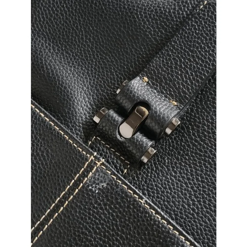 Men's Genuine Leather Messenger Shoulder Tablet Bag